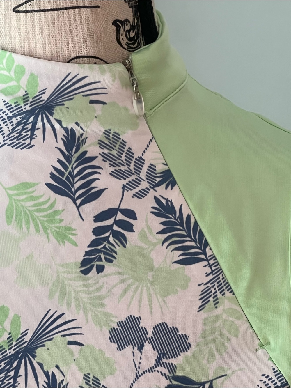 Tee Time Sleeveless Palm Leaf Print Golf Dress | Size S | Great Condition - Picture 10 of 13